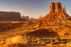 USA-Arizona-Monument Valley Navajo Tribal Park The Mittens rock formations Art Print